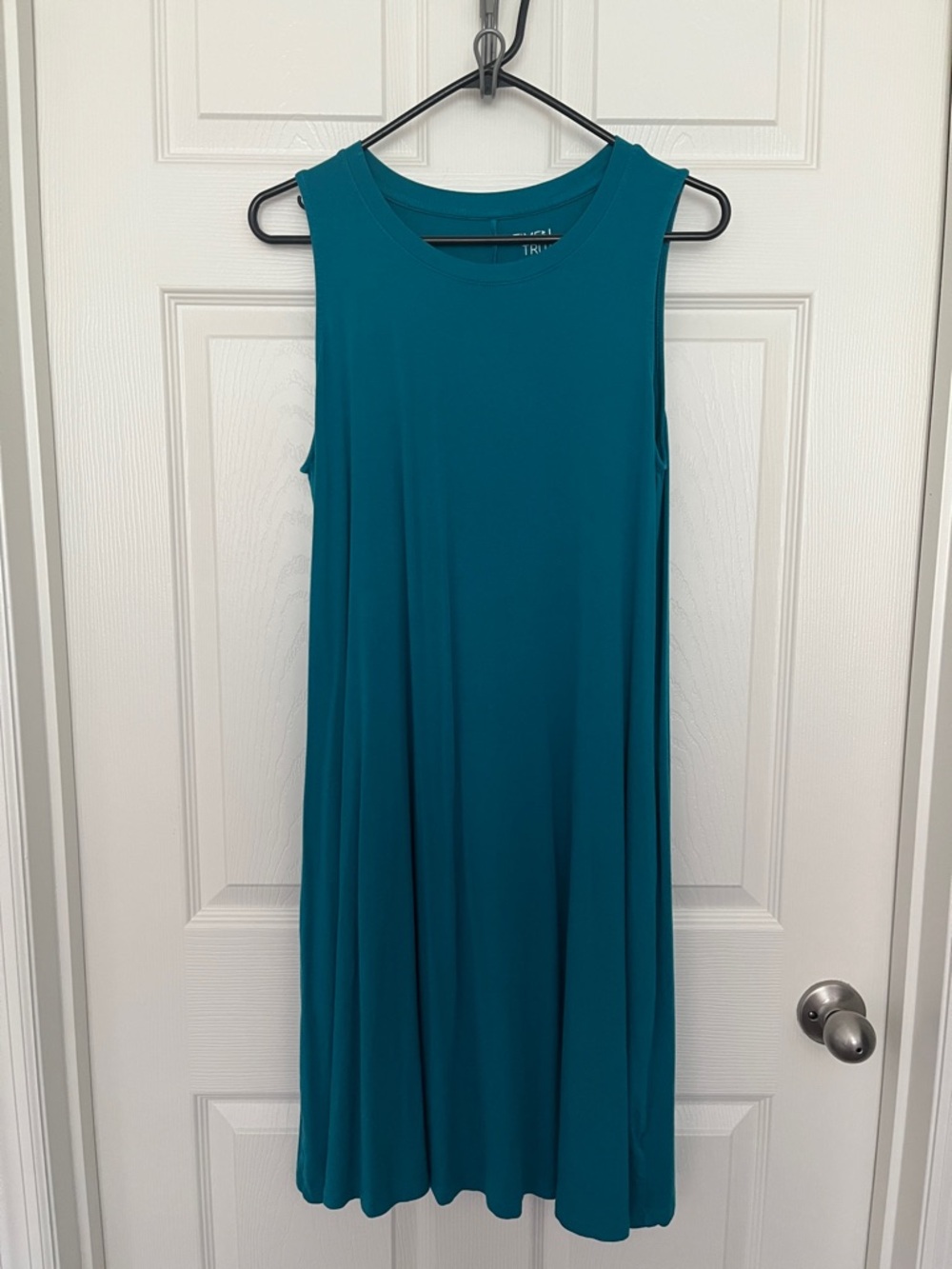 Time and Tru Teal Sleeveless Swing Dress